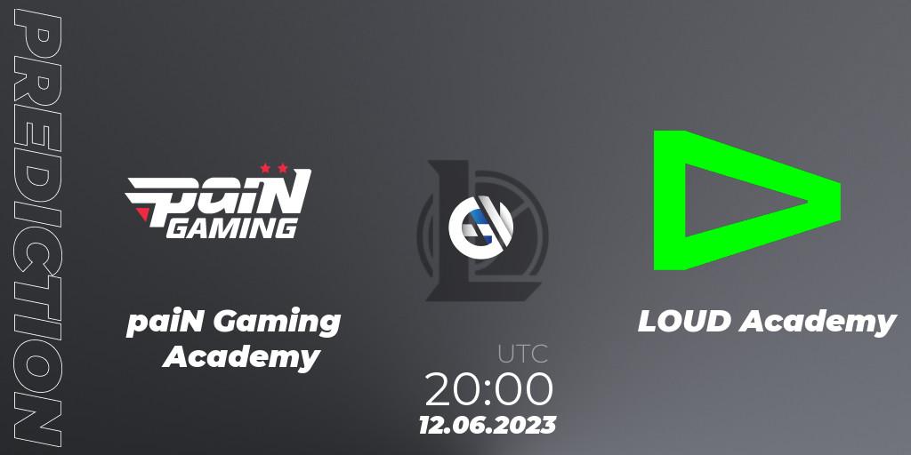 Pronósticos paiN Gaming Academy - LOUD Academy. 12.06.23. CBLOL Academy Split 2 2023 - Group Stage - LoL