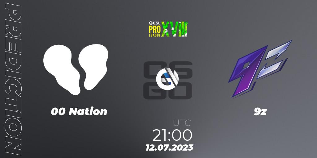 Pronósticos 00 Nation - 9z. 12.07.23. ESL Pro League Season 18: South American Qualifier - CS2 (CS:GO)