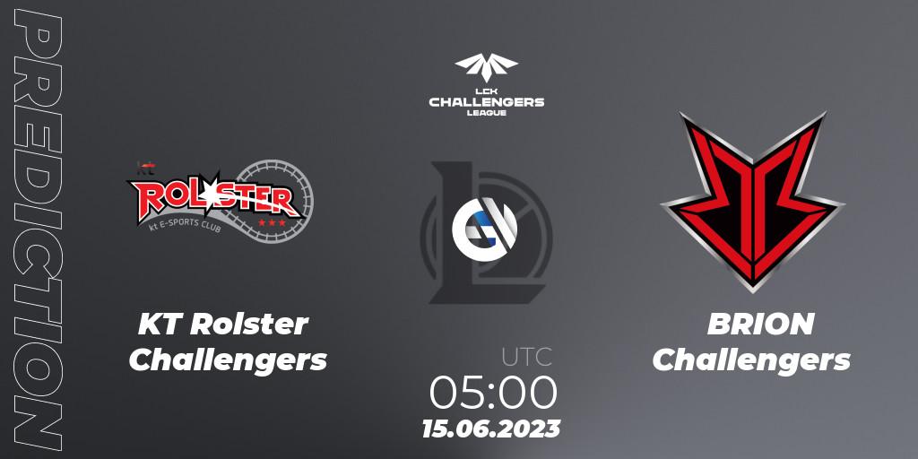 Pronósticos KT Rolster Challengers - BRION Challengers. 15.06.23. LCK Challengers League 2023 Summer - Group Stage - LoL