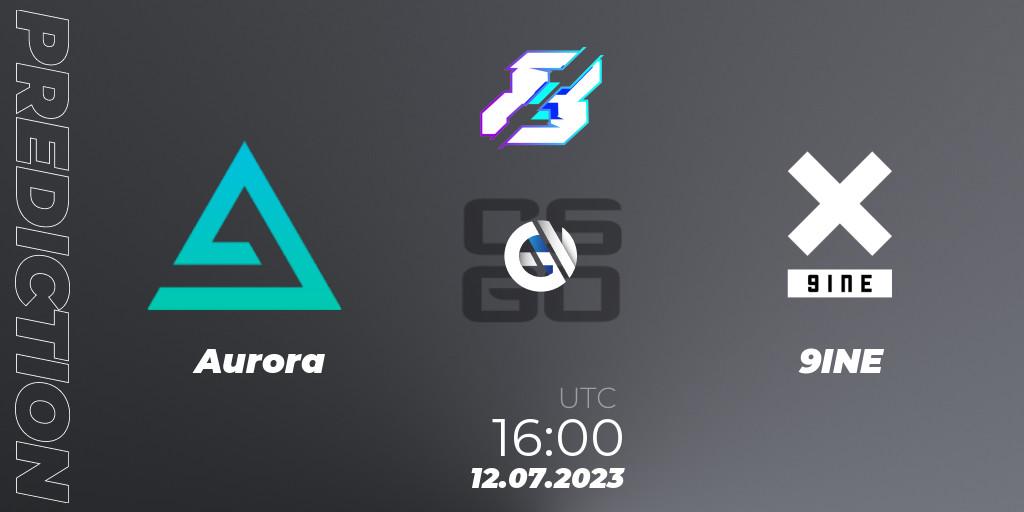 Pronósticos Aurora - 9INE. 12.07.23. Gamers8 2023 Europe Open Qualifier 2 - CS2 (CS:GO)