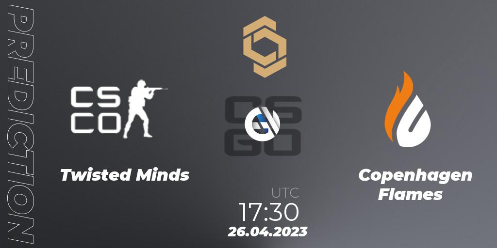 Pronósticos Twisted Minds - Copenhagen Flames. 26.04.23. CCT South Europe Series #4 - CS2 (CS:GO)