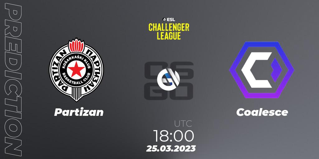 Pronósticos Partizan - Coalesce. 25.03.23. ESL Challenger League Season 44 Relegation: Europe - CS2 (CS:GO)