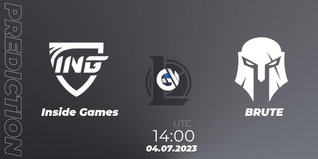 Pronósticos Inside Games - BRUTE. 09.06.23. Hitpoint Masters Summer 2023 - Group Stage - LoL