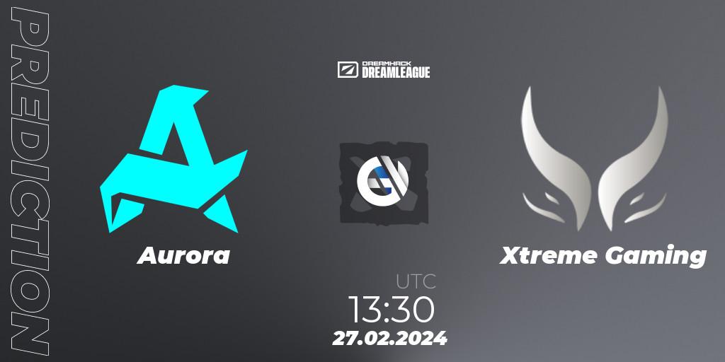 Pronósticos Aurora - Xtreme Gaming. 27.02.24. DreamLeague Season 22 - Dota 2
