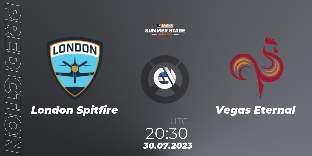 Pronósticos London Spitfire - Vegas Eternal. 30.07.23. Overwatch League 2023 - Summer Stage Qualifiers - Overwatch