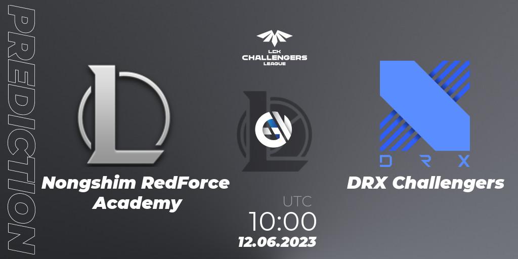Pronósticos Nongshim RedForce Academy - DRX Challengers. 12.06.23. LCK Challengers League 2023 Summer - Group Stage - LoL