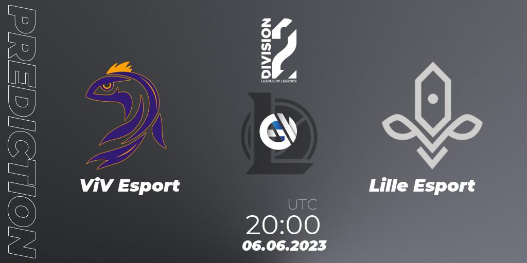 Pronósticos ViV Esport - Lille Esport. 06.06.23. LFL Division 2 Summer 2023 - Group Stage - LoL