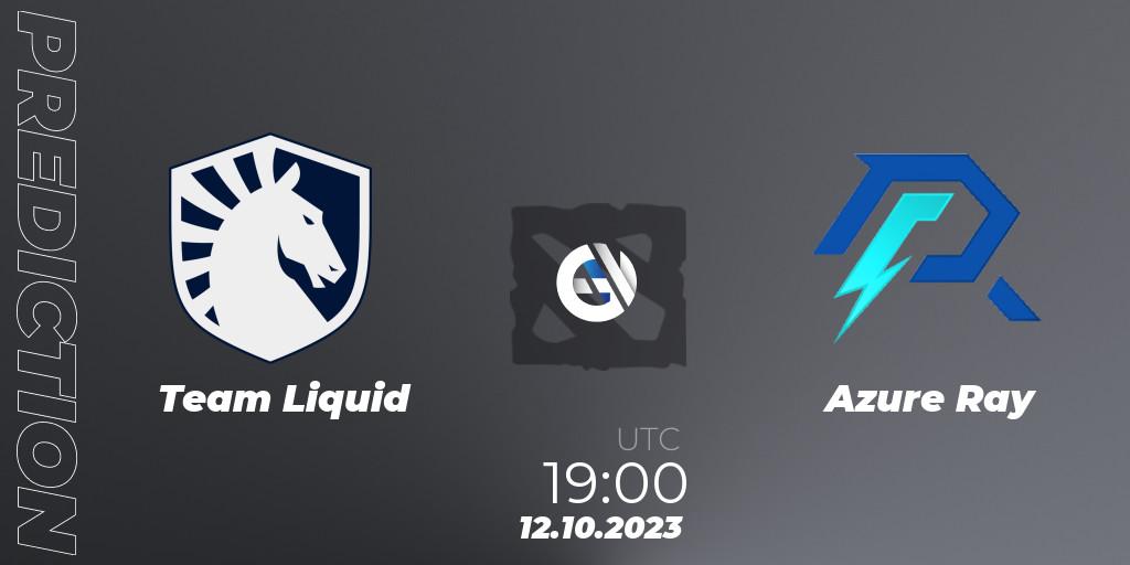 Pronósticos Team Liquid - Azure Ray. 12.10.23. The International 2023 - Group Stage - Dota 2