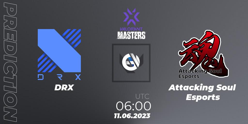 Pronósticos DRX - Attacking Soul Esports. 11.06.23. VCT 2023 Masters Tokyo - VALORANT