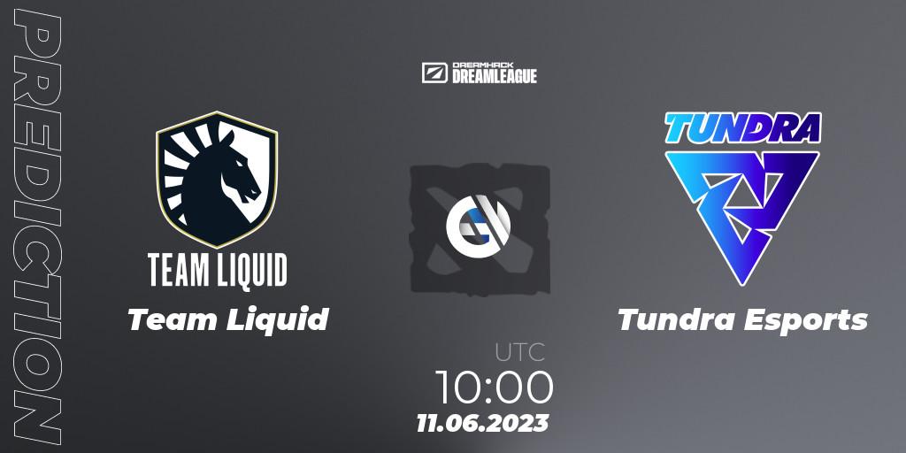 Pronósticos Team Liquid - Tundra Esports. 11.06.23. DreamLeague Season 20 - Group Stage 1 - Dota 2