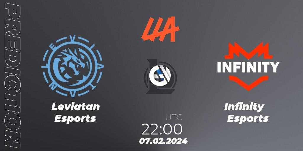 Pronósticos Leviatan Esports - Infinity Esports. 07.02.24. LLA 2024 Opening Group Stage - LoL