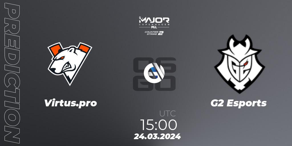 Pronósticos Virtus.pro - G2 Esports. 24.03.24. PGL CS2 Major Copenhagen 2024 - CS2 (CS:GO)