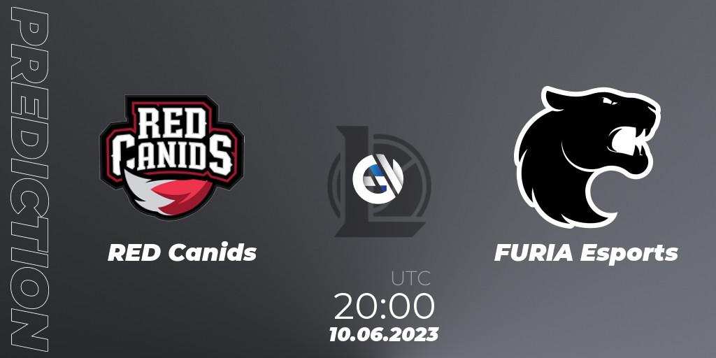 Pronósticos RED Canids - FURIA Esports. 10.06.23. CBLOL Split 2 2023 Regular Season - LoL