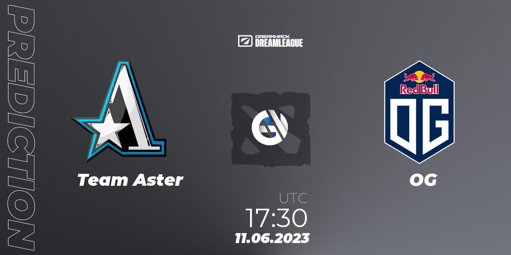 Pronósticos Team Aster - OG. 11.06.23. DreamLeague Season 20 - Group Stage 1 - Dota 2
