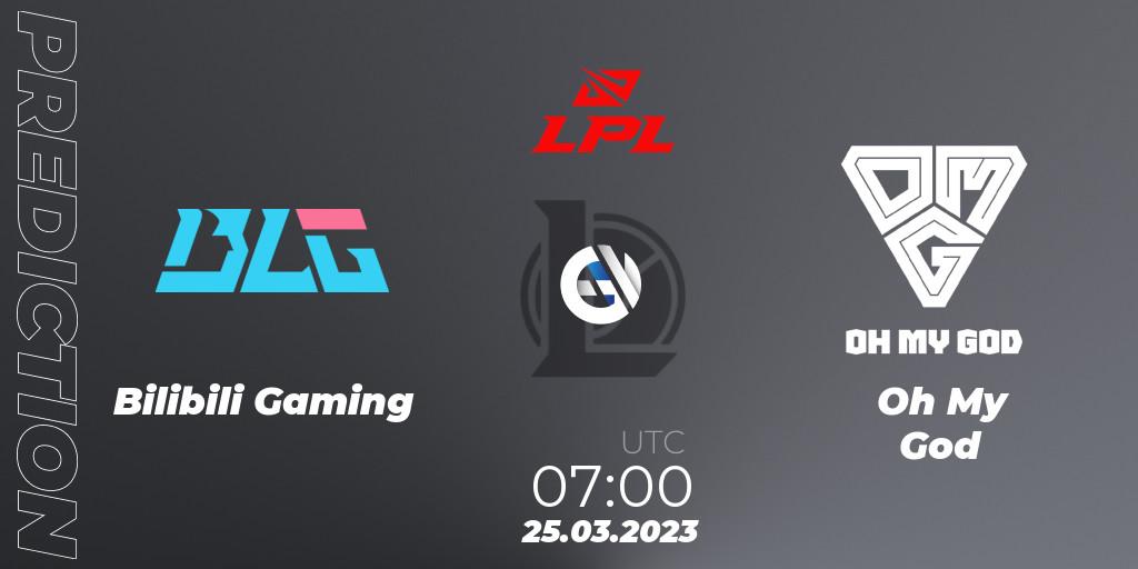 Pronósticos Bilibili Gaming - Oh My God. 25.03.23. LPL Spring 2023 - Group Stage - LoL