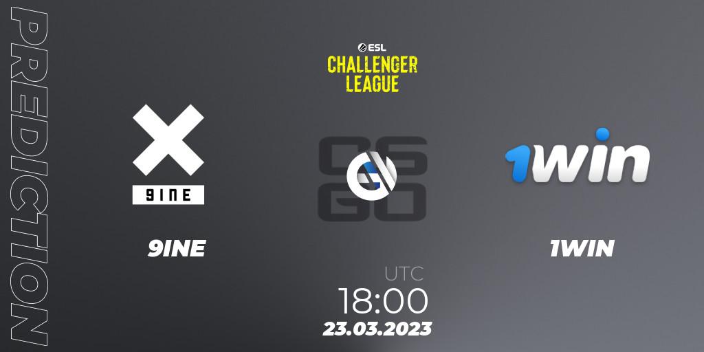 Pronósticos 9INE - 1WIN. 24.03.23. ESL Challenger League Season 44: Europe - CS2 (CS:GO)