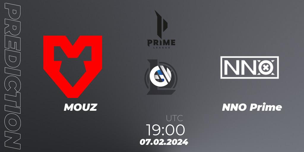 Pronósticos MOUZ - NNO Prime. 07.02.24. Prime League Spring 2024 - Group Stage - LoL