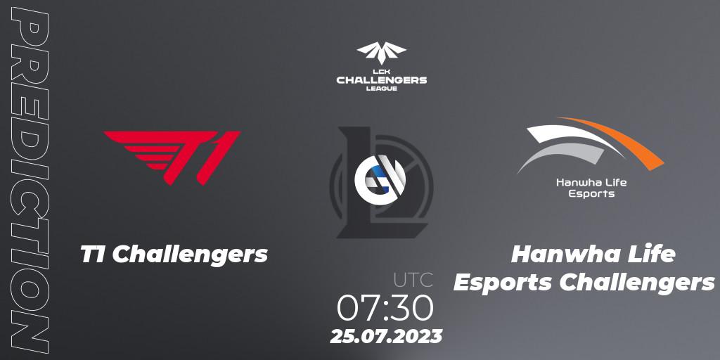 Pronósticos T1 Challengers - Hanwha Life Esports Challengers. 25.07.23. LCK Challengers League 2023 Summer - Group Stage - LoL