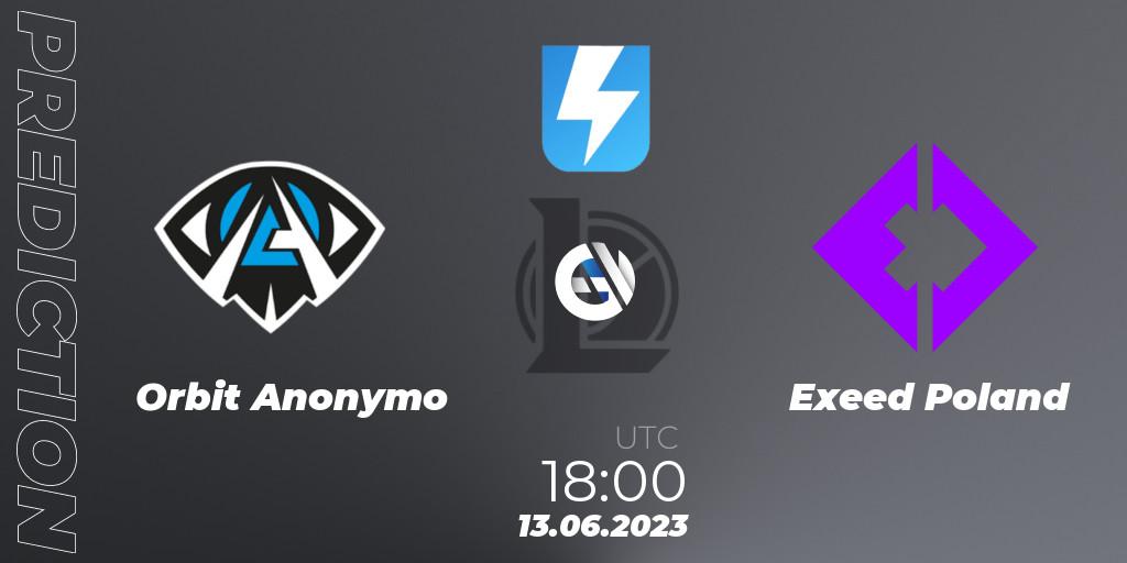 Pronósticos Anonymo Esports - Exeed Poland. 21.06.23. Ultraliga Season 10 2023 Regular Season - LoL