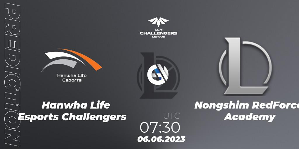 Pronósticos Hanwha Life Esports Challengers - Nongshim RedForce Academy. 06.06.23. LCK Challengers League 2023 Summer - Group Stage - LoL