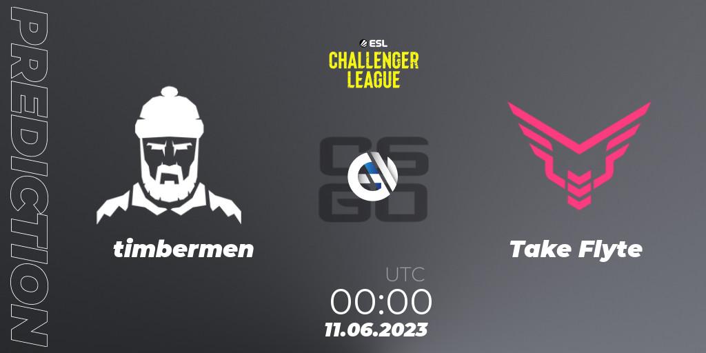 Pronósticos timbermen - Take Flyte. 11.06.23. ESL Challenger League Season 45 Relegation: North America - CS2 (CS:GO)