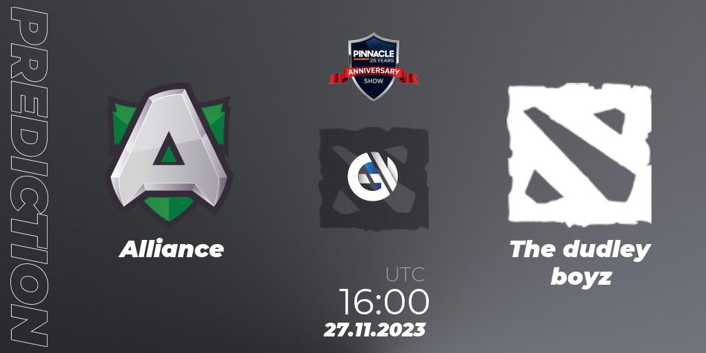 Pronósticos Alliance - The dudley boys. 27.11.23. Pinnacle - 25 Year Anniversary Show - Dota 2