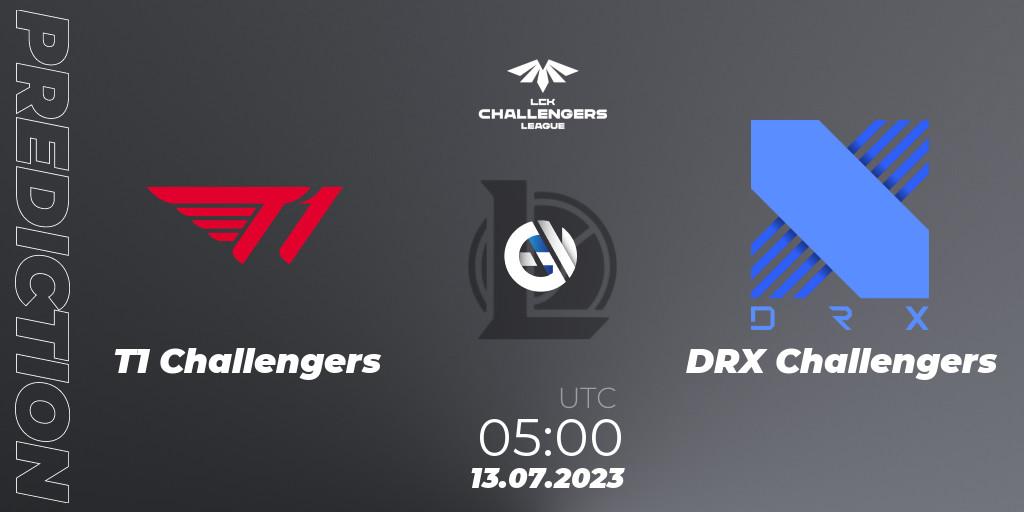 Pronósticos T1 Challengers - DRX Challengers. 13.07.23. LCK Challengers League 2023 Summer - Group Stage - LoL