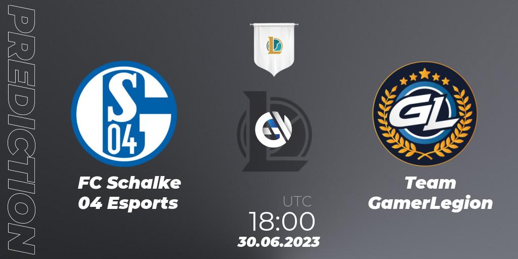 Pronósticos FC Schalke 04 Esports - Team GamerLegion. 30.06.23. Prime League Summer 2023 - Group Stage - LoL