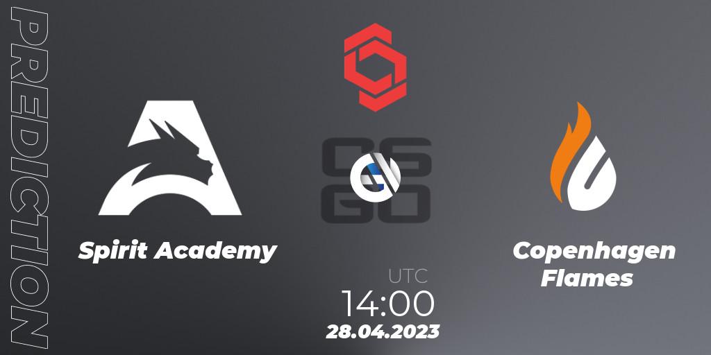 Pronósticos Spirit Academy - Copenhagen Flames. 28.04.23. CCT Central Europe Series #6 - CS2 (CS:GO)