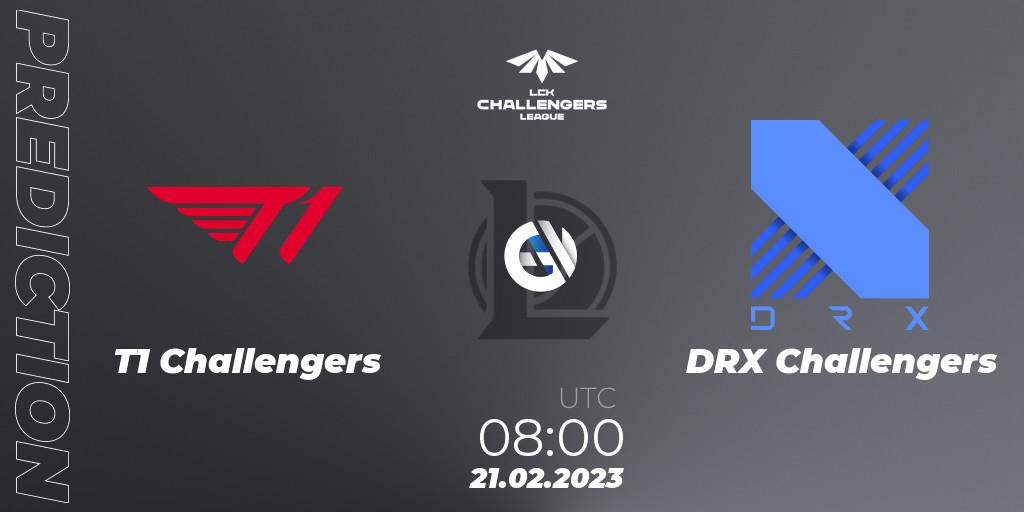 Pronósticos T1 Challengers - DRX Challengers. 21.02.23. LCK Challengers League 2023 Spring - LoL
