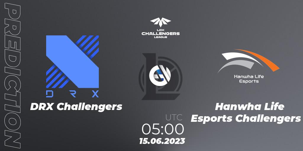 Pronósticos DRX Challengers - Hanwha Life Esports Challengers. 15.06.23. LCK Challengers League 2023 Summer - Group Stage - LoL