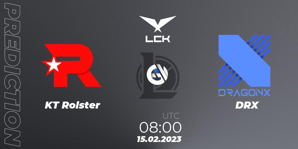 Pronósticos KT Rolster - DRX. 15.02.23. LCK Spring 2023 - Group Stage - LoL