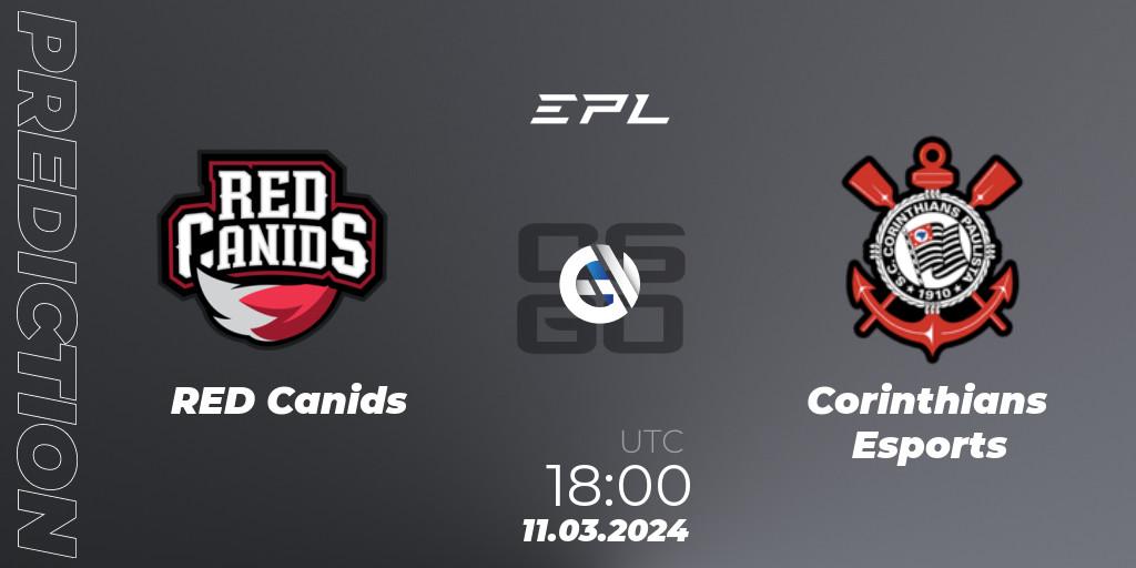 Pronósticos RED Canids - Corinthians Esports. 11.03.24. EPL World Series: Americas Season 7 - CS2 (CS:GO)