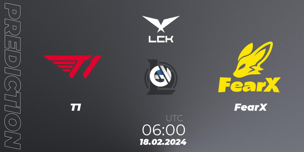 Pronósticos T1 - FearX. 18.02.24. LCK Spring 2024 - Group Stage - LoL
