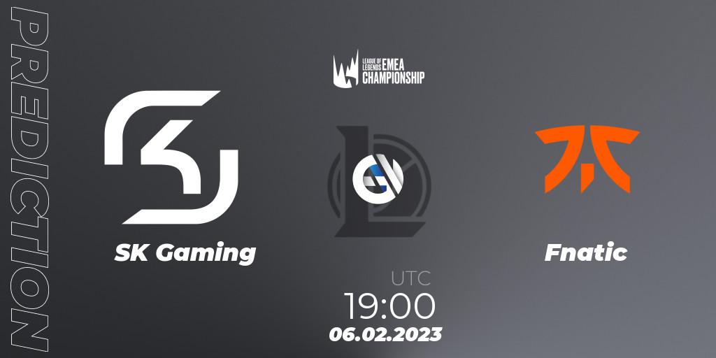 Pronósticos SK Gaming - Fnatic. 06.02.23. LEC Winter 2023 - Stage 1 - LoL