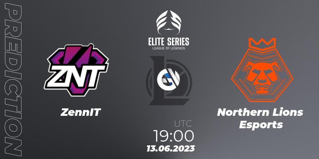 Pronósticos ZennIT - Northern Lions Esports. 13.06.23. Elite Series Summer 2023 - LoL