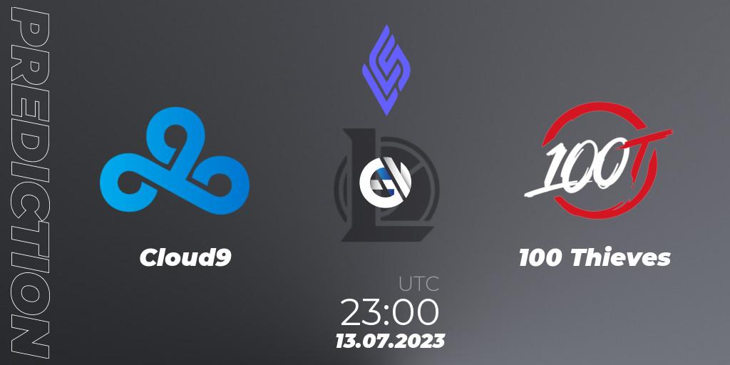 Pronósticos Cloud9 - 100 Thieves. 14.07.23. LCS Summer 2023 - Group Stage - LoL