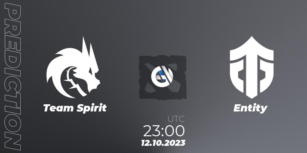 Pronósticos Team Spirit - Entity. 12.10.23. The International 2023 - Group Stage - Dota 2