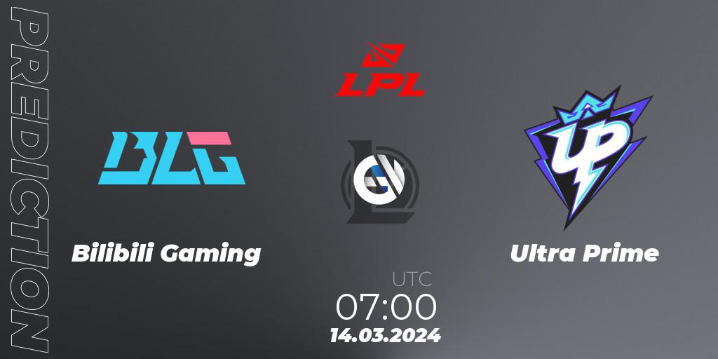 Pronósticos Bilibili Gaming - Ultra Prime. 14.03.24. LPL Spring 2024 - Group Stage - LoL