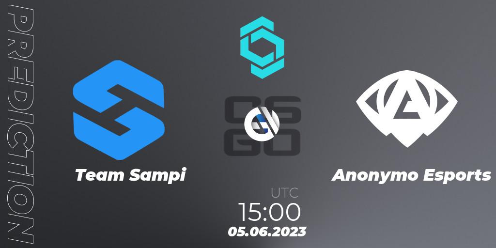 Pronósticos Team Sampi - Anonymo Esports. 05.06.23. CCT North Europe Series 5 - CS2 (CS:GO)