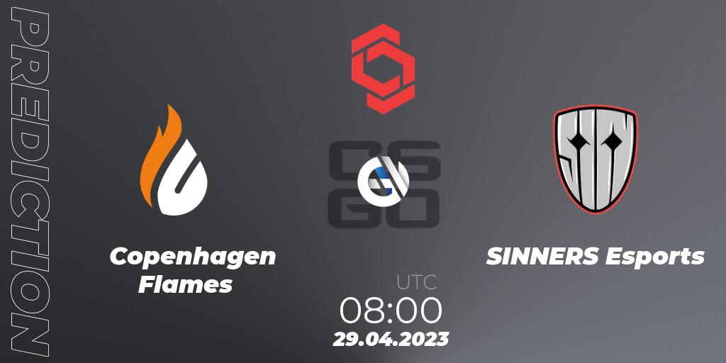 Pronósticos Copenhagen Flames - SINNERS Esports. 29.04.23. CCT Central Europe Series #6 - CS2 (CS:GO)