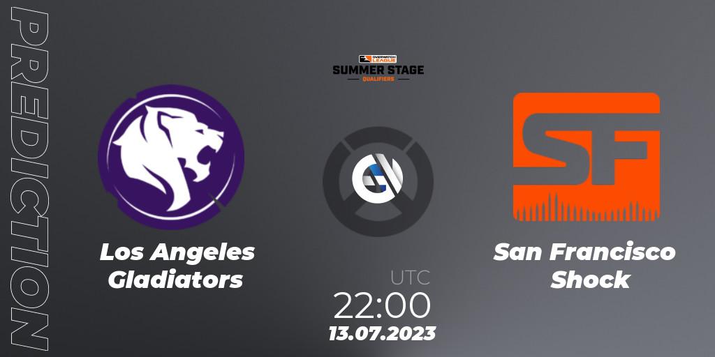 Pronósticos Los Angeles Gladiators - San Francisco Shock. 13.07.23. Overwatch League 2023 - Summer Stage Qualifiers - Overwatch