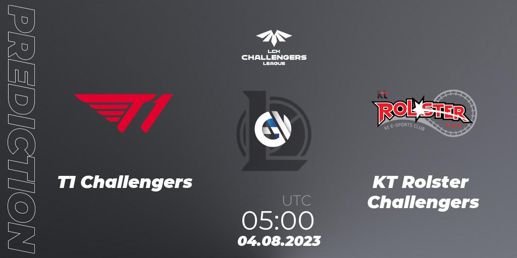 Pronósticos T1 Challengers - KT Rolster Challengers. 04.08.23. LCK Challengers League 2023 Summer - Group Stage - LoL
