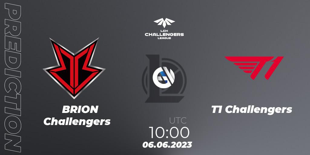 Pronósticos BRION Challengers - T1 Challengers. 06.06.23. LCK Challengers League 2023 Summer - Group Stage - LoL