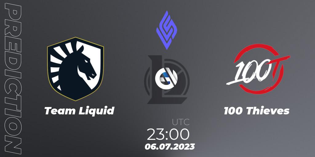 Pronósticos Team Liquid - Immortals. 07.07.23. LCS Summer 2023 - Group Stage - LoL