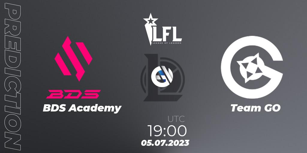 Pronósticos BDS Academy - Team GO. 05.07.23. LFL Summer 2023 - Group Stage - LoL
