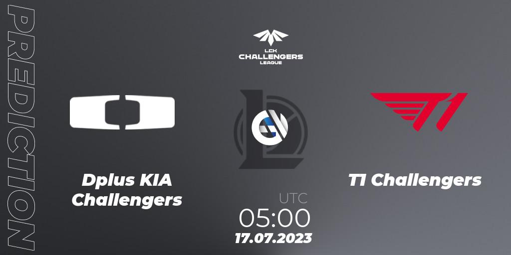 Pronósticos Dplus KIA Challengers - T1 Challengers. 17.07.23. LCK Challengers League 2023 Summer - Group Stage - LoL