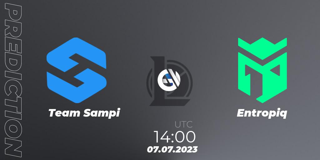 Pronósticos Team Sampi - Entropiq. 13.06.23. Hitpoint Masters Summer 2023 - Group Stage - LoL