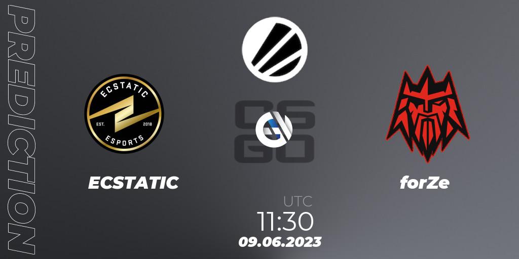 Pronósticos ECSTATIC - forZe. 09.06.23. ESL Challenger Katowice 2023 - CS2 (CS:GO)