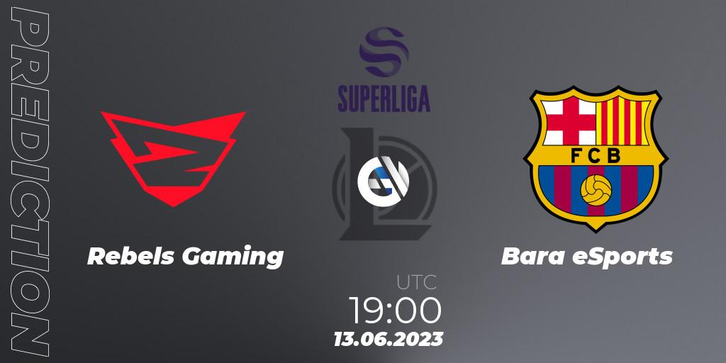 Pronósticos Rebels Gaming - Barça eSports. 13.06.23. Superliga Summer 2023 - Group Stage - LoL